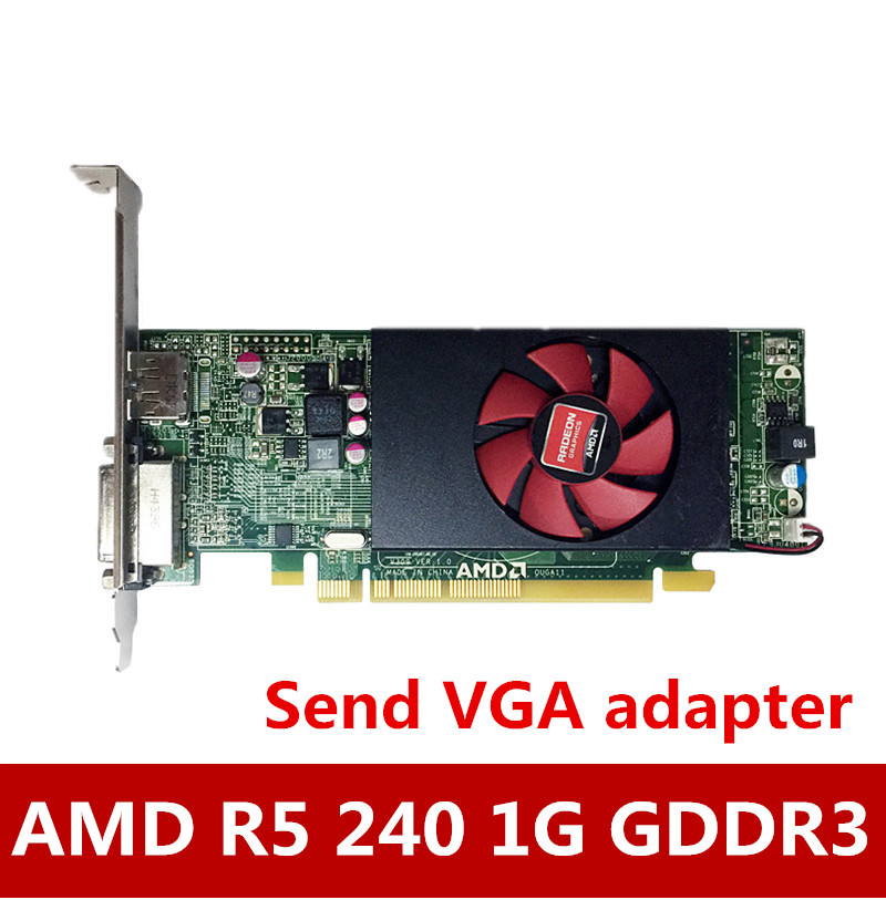 AMD R5 240  1G  ī     ī 2K DVI + DP HD 4K  ׷ ī,   ġ , ǰ
